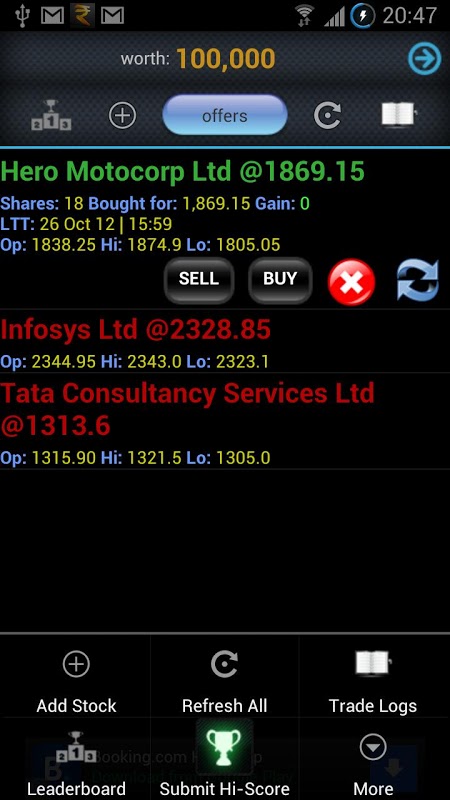 stockindia trading game android app
